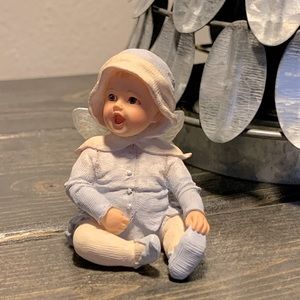 Boyds Collection Faeriessence Faerietots Baby Fairy Figurine Giggles With Box